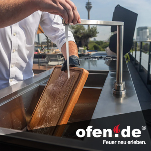 Komplette Outdoorküche inkl. Spüle findet man bei ofen.de