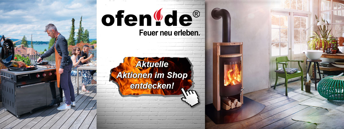 Grillneuheiten und Kaminangebote gibt es im ofen.de Onlineshop