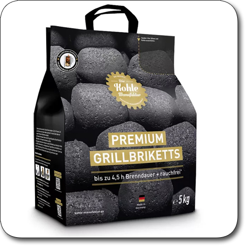 Produktbild des Grillzubehör Kohle-Manufaktur Grillbriketts 5 kg