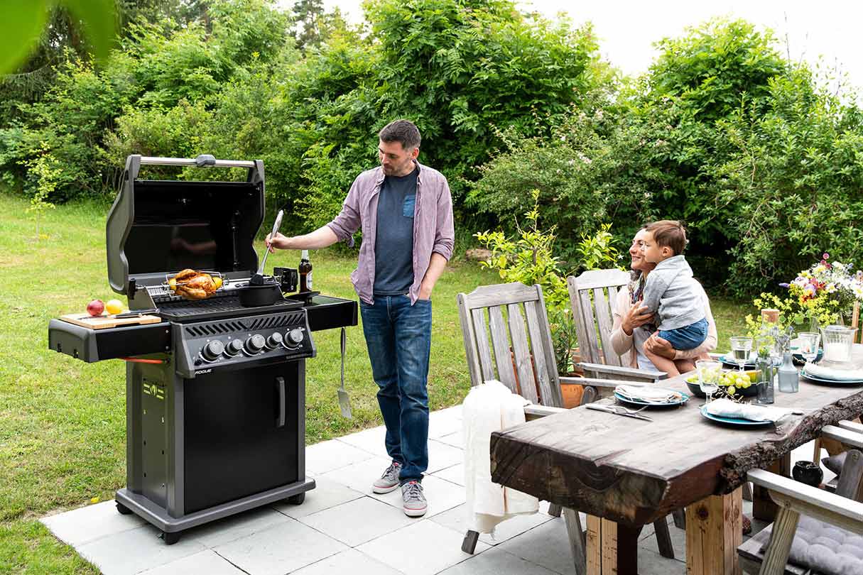 grillen mit einem Gasgrill