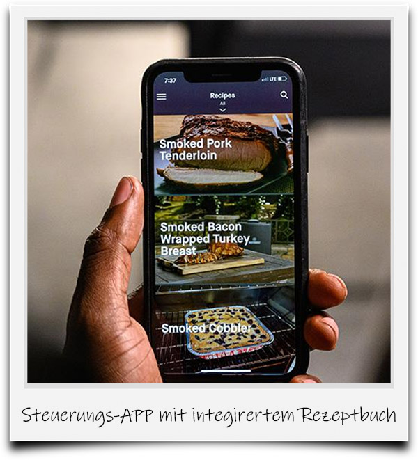 Digitaler Grill per App von überall aus steuerbar
