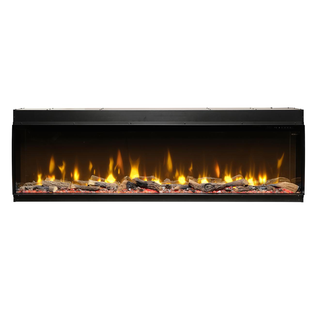 Dimplex Ignite Bold 74 Elektrokamin - Panorama-Design mit 3-seitiger Installation, App-Steuerung & Optiflame-Technologie