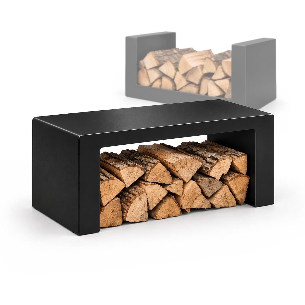 A.Caminetti Seitenbank & Holzlagerfach U-Form
