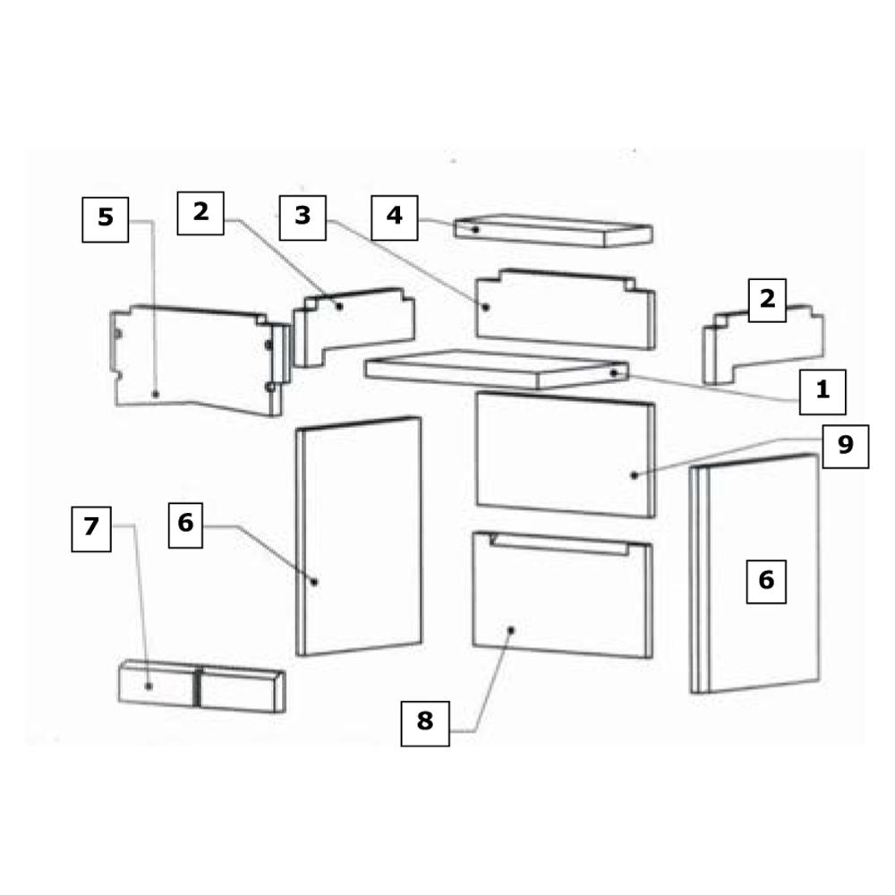 Zugumlenkplatte Unten Wamsler Werkstattofen Etna (117161)