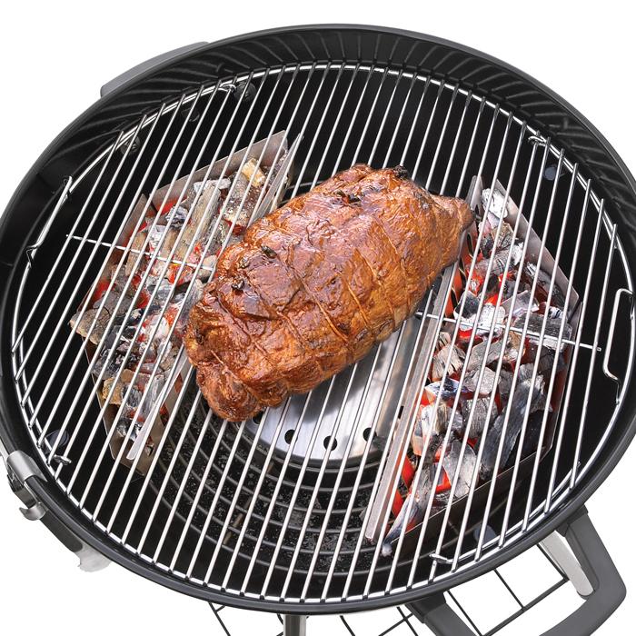 Grillzubehör Napoleon Holzkohlekorb-Set Stahl für Napoleon Kugelgrill