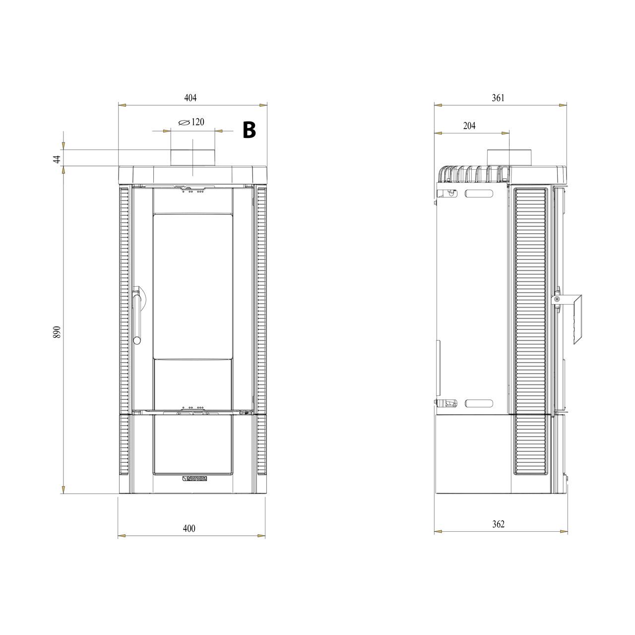 Kaminofen La Nordica Candy Lean 6 kW