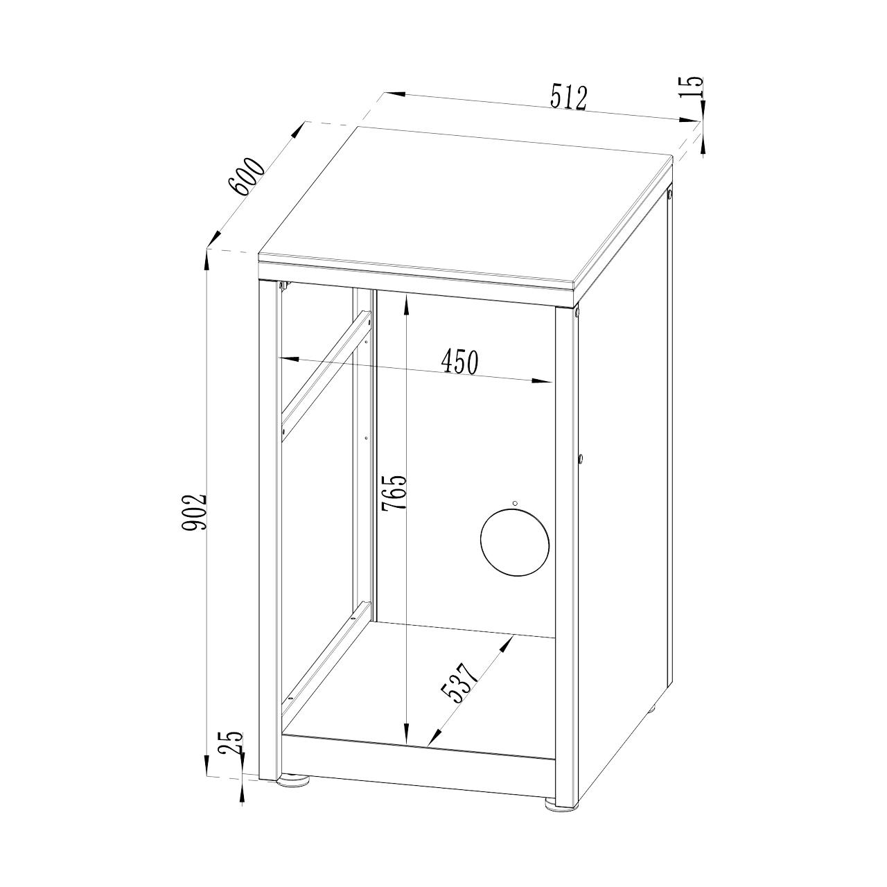 Outdoorküche Cozze Elements Kühlschrankmodul 52 cm für Außenküche inkl. Arbeitsplatte