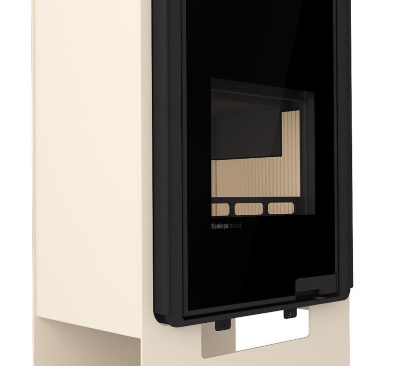 Kaminofen HS Flamingo Deluxe Singa 9 kW - Farbe: Grau