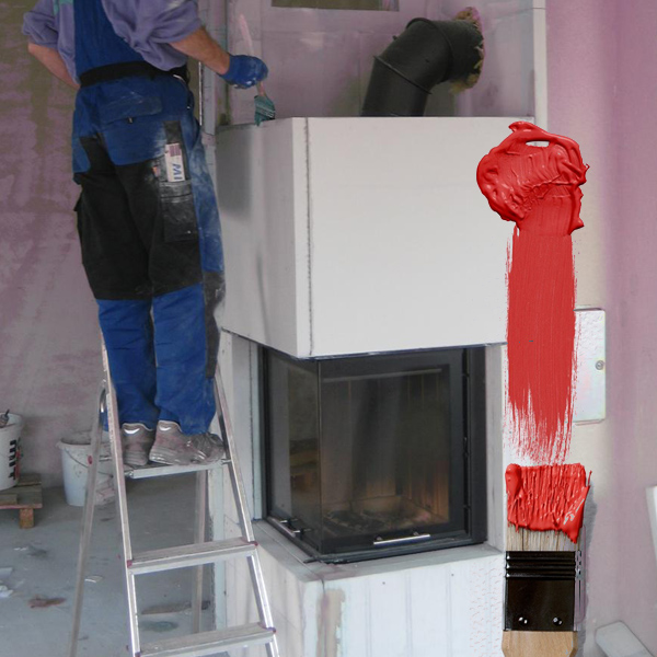 Den Kamin streichen: Muss ich eine feuerfeste Farbe verwenden?