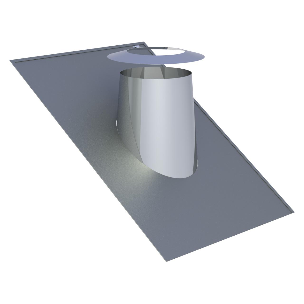 Jeremias LAS Dachdurchführung 26°-35° mit Bleirand und Wetterkragen DN 200 mm