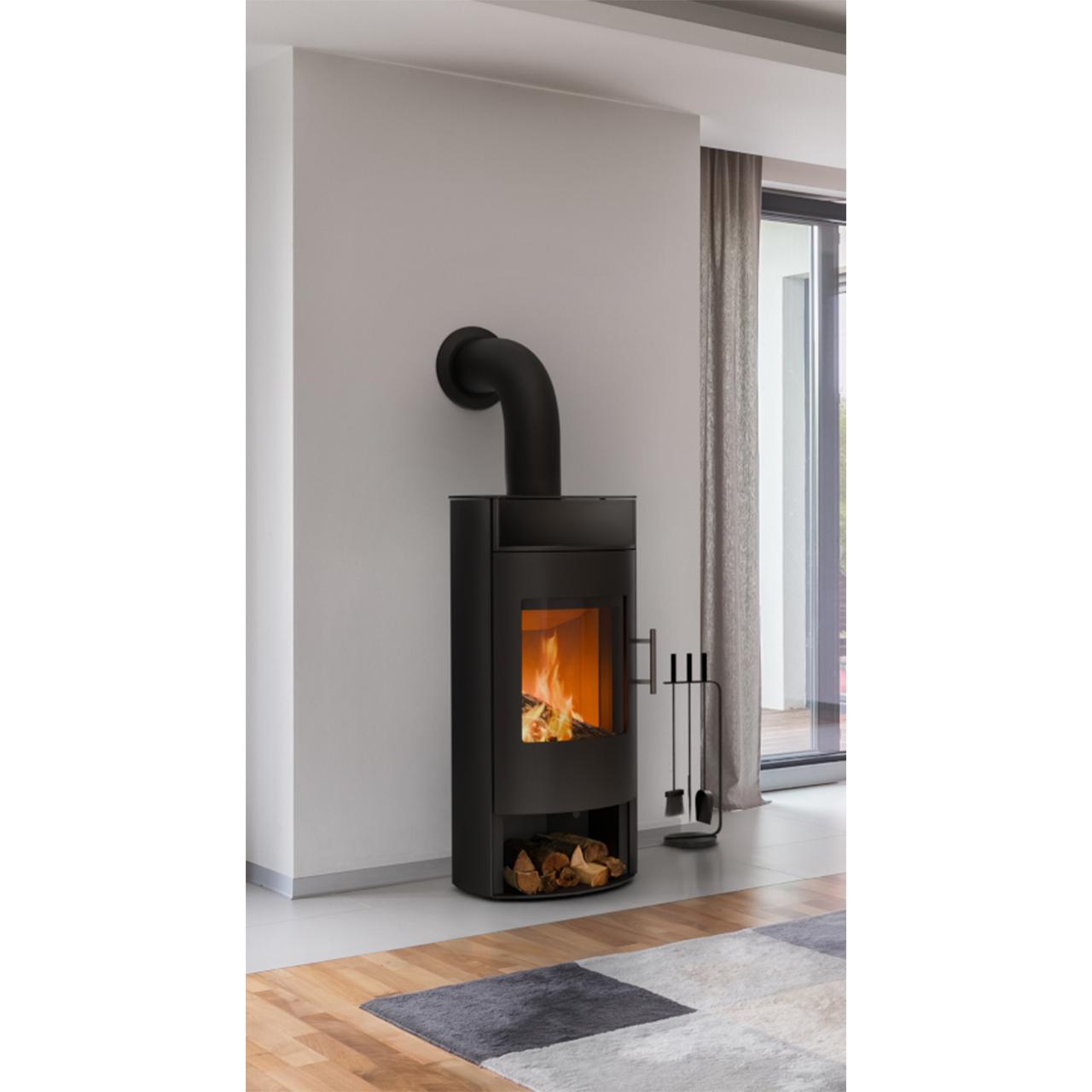 Kaminofen Königshütte ARIES 6 kW - Ausführung: Stahl schwarz