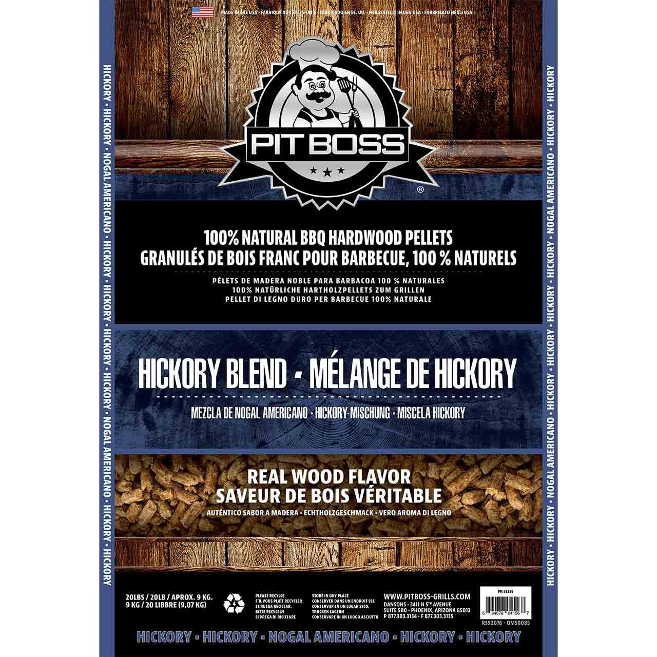 Räucherpellets Pit Boss 9 kg Hickory Blend Grillpellets