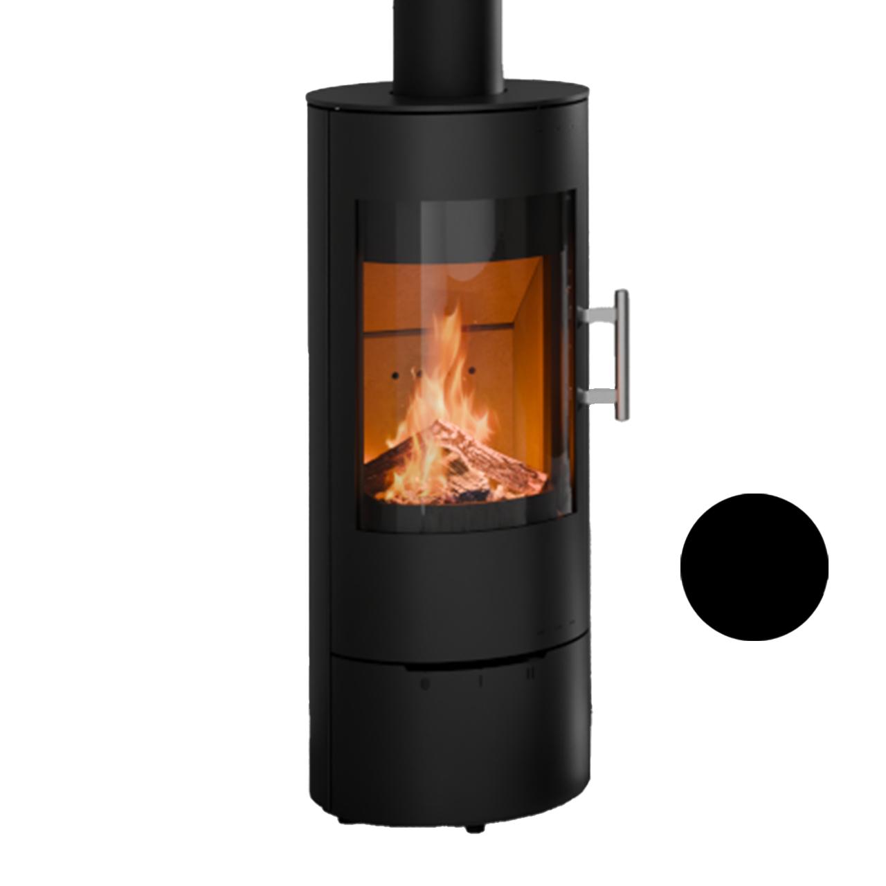 Königshütte Kaminofen Lyra 1/7 6kW - Ausführung: Stahl schwarz