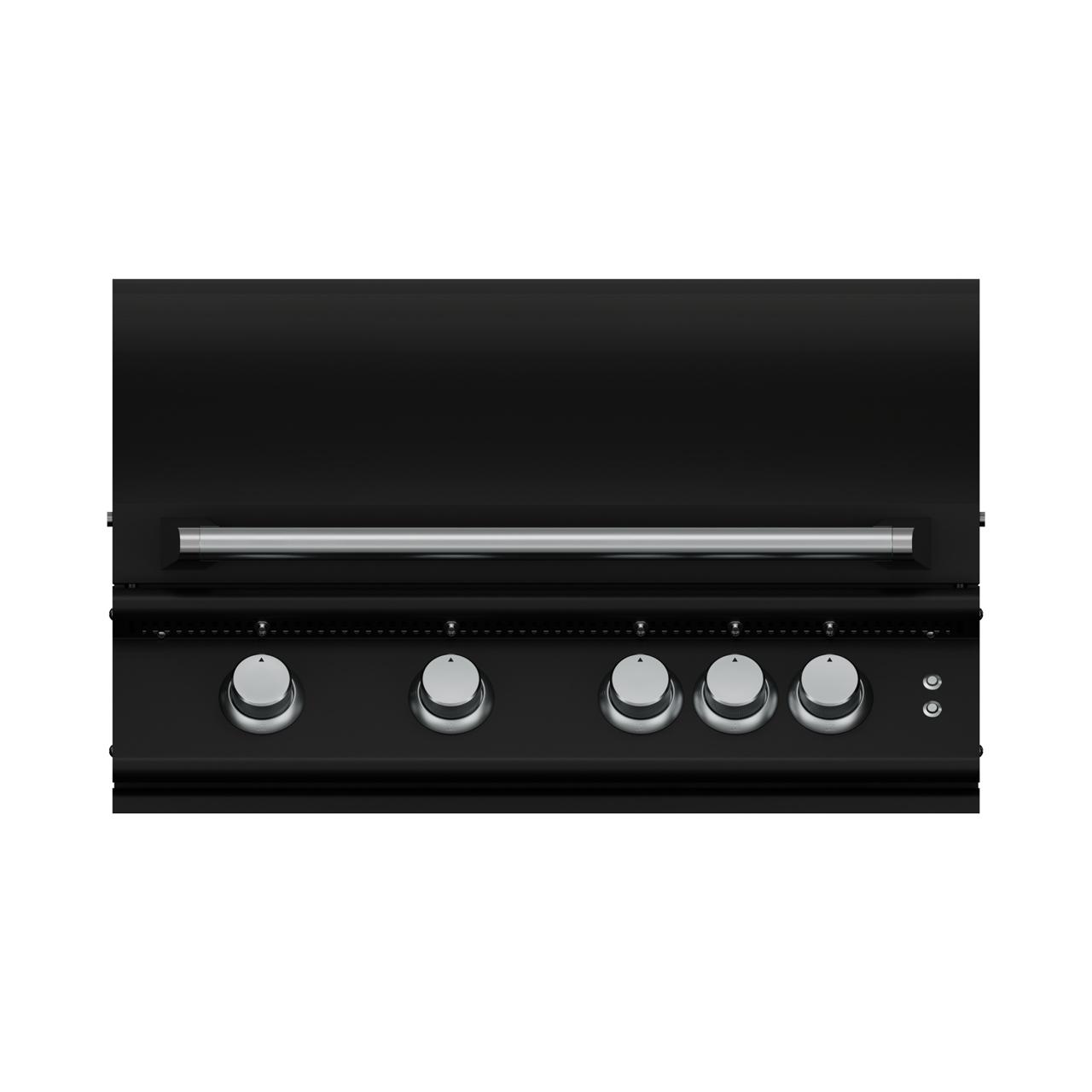 Gasgrill Einbaugrillaufsatz vivandio fyre X mattschwarz - Ausführung: S Gen2 (4x Edelstahlguss) - Konfiguration: 1x Keramik Rest V4A