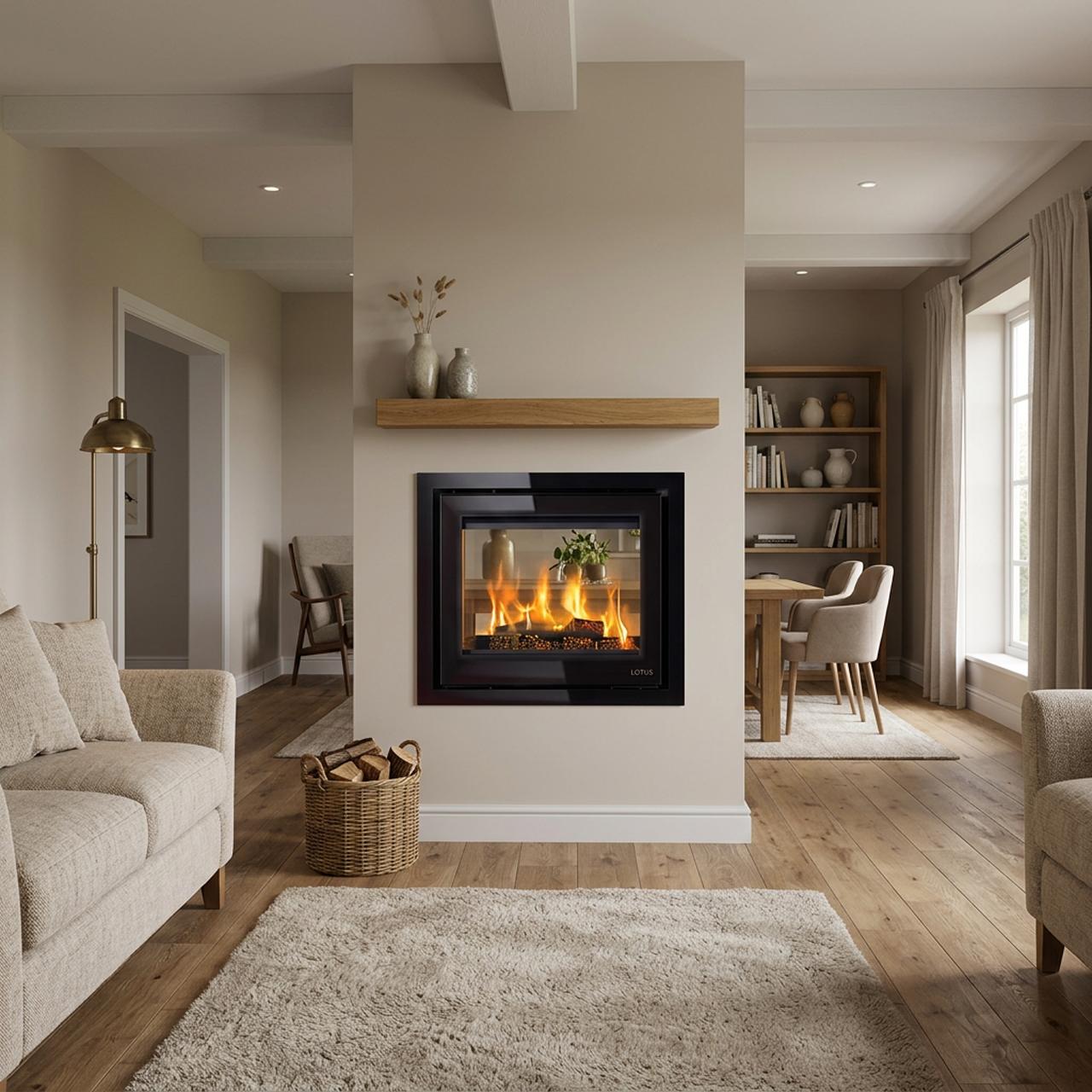 Kamineinsatz Lotus H570T Black Magic 6 kW