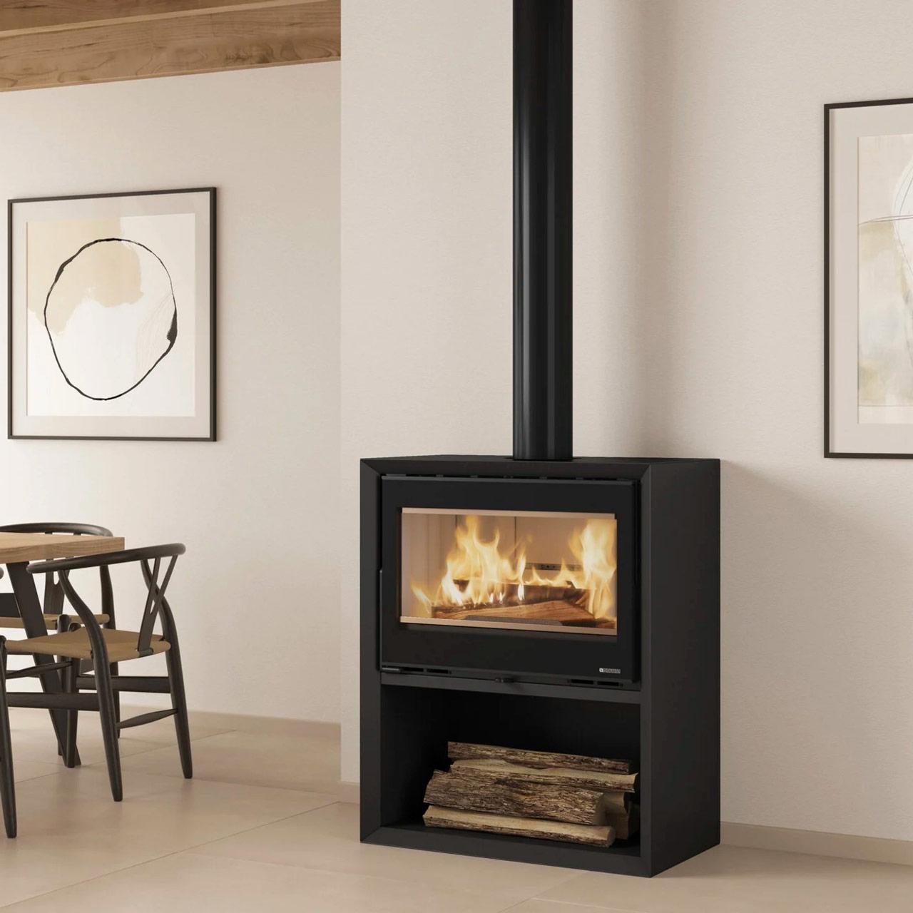 Kaminofen La Nordica Prestige Line Dante.16 12,4 kW - Ausführung: Dante.16 Con Portalegna