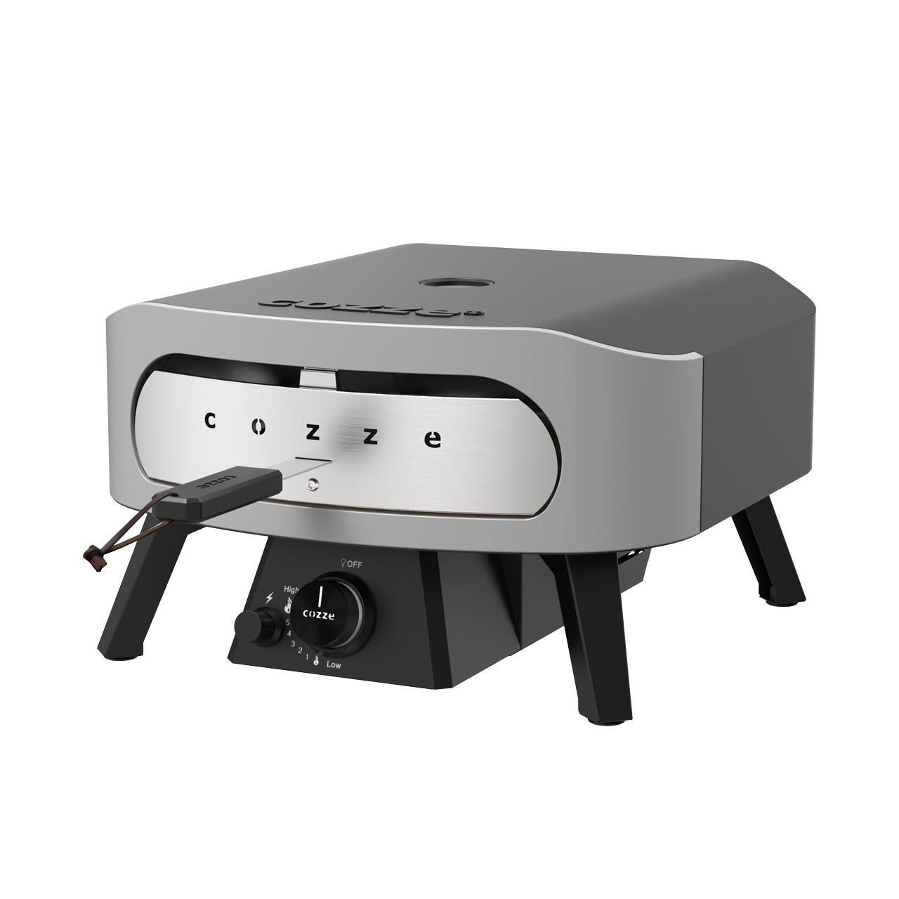 Gas Pizzaofen Cozze 13 Zoll CLASSIC mit Thermometer und Pizzastein, inkl. Reglerset & Hitzeschild