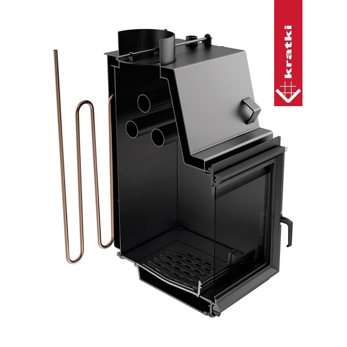Kamineinsatz wasserführend Kratki Zuzia mit 12 kW