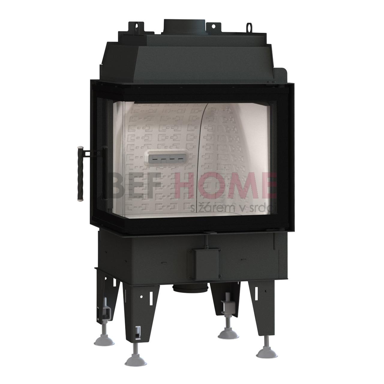 Kamineinsatz BeF Therm 7 CP/CL 7,4 KW - Ausführung:  CP Seitenfenster rechts
