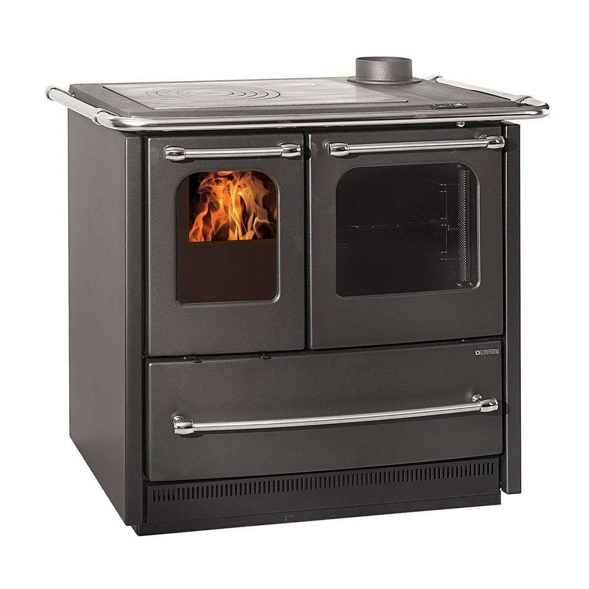 Küchenofen La Nordica Sovrana Easy Evo 2.0 mit 7,5 kW - Verkleidung: Stahl anthrazit