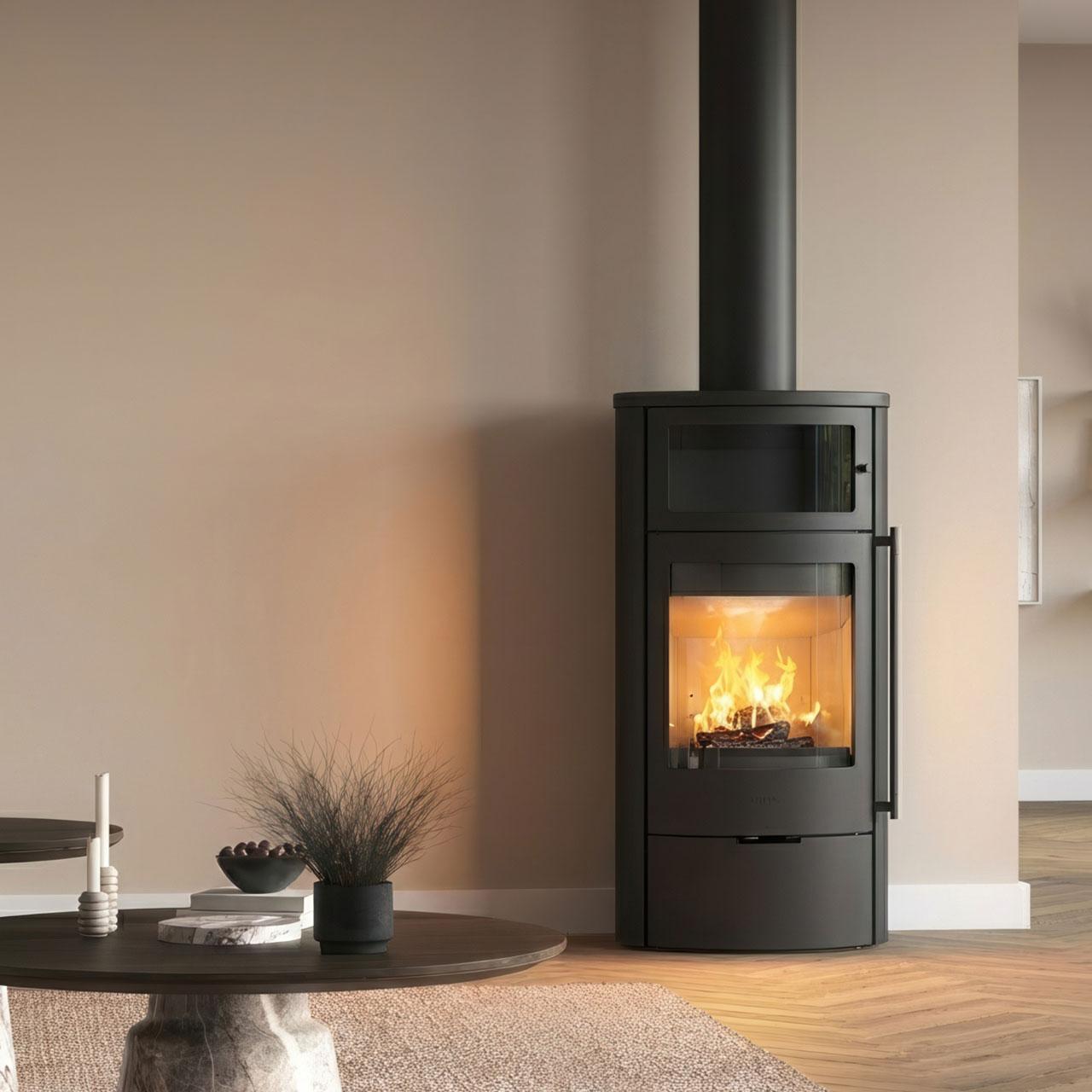 Kaminofen Lotus Jubilee 35 Stahl mit Warmhaltefach 7,1 kW