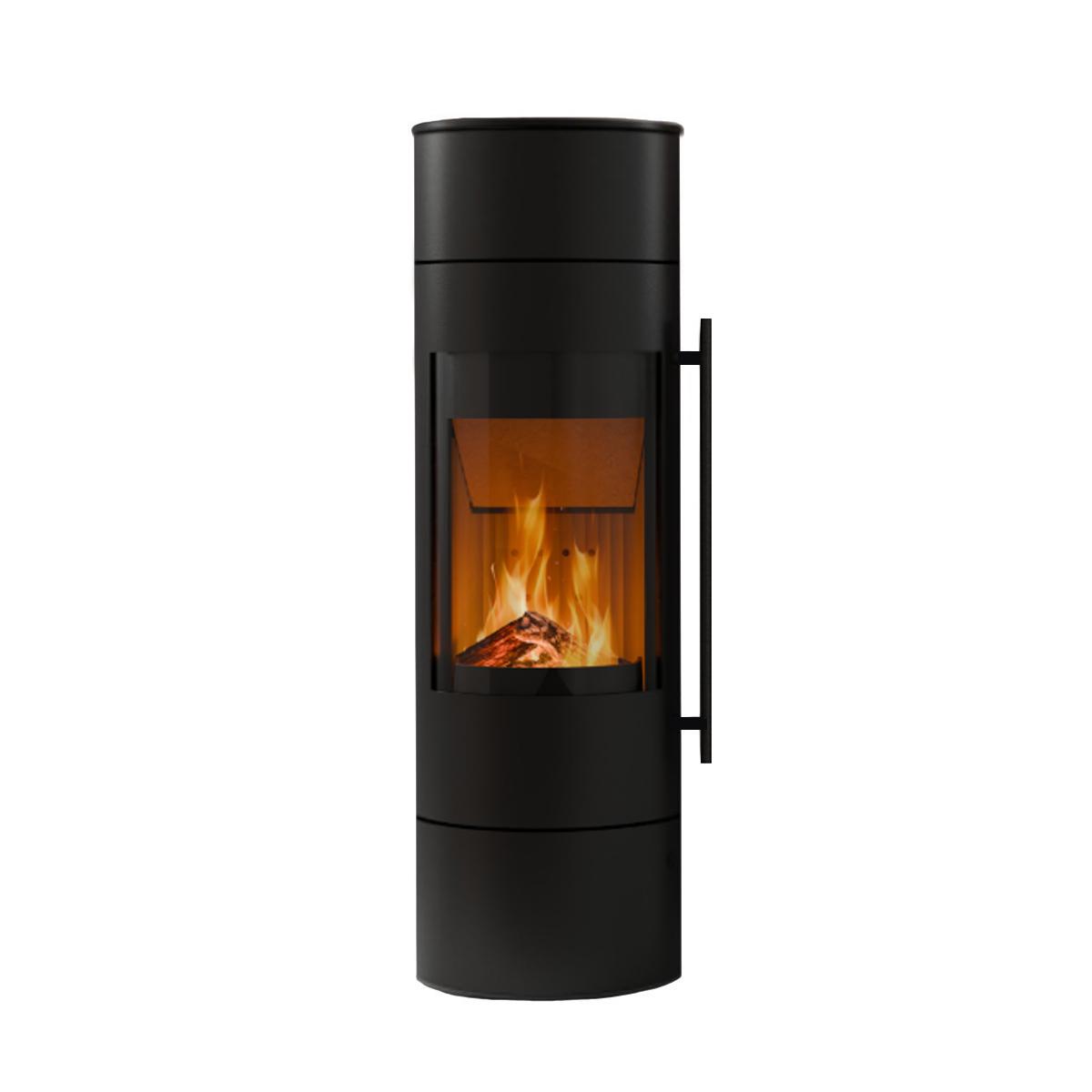 Kaminofen Olsberg Alor PowerBloc! mit 6 kW - Verkleidung: Stahl schwarz