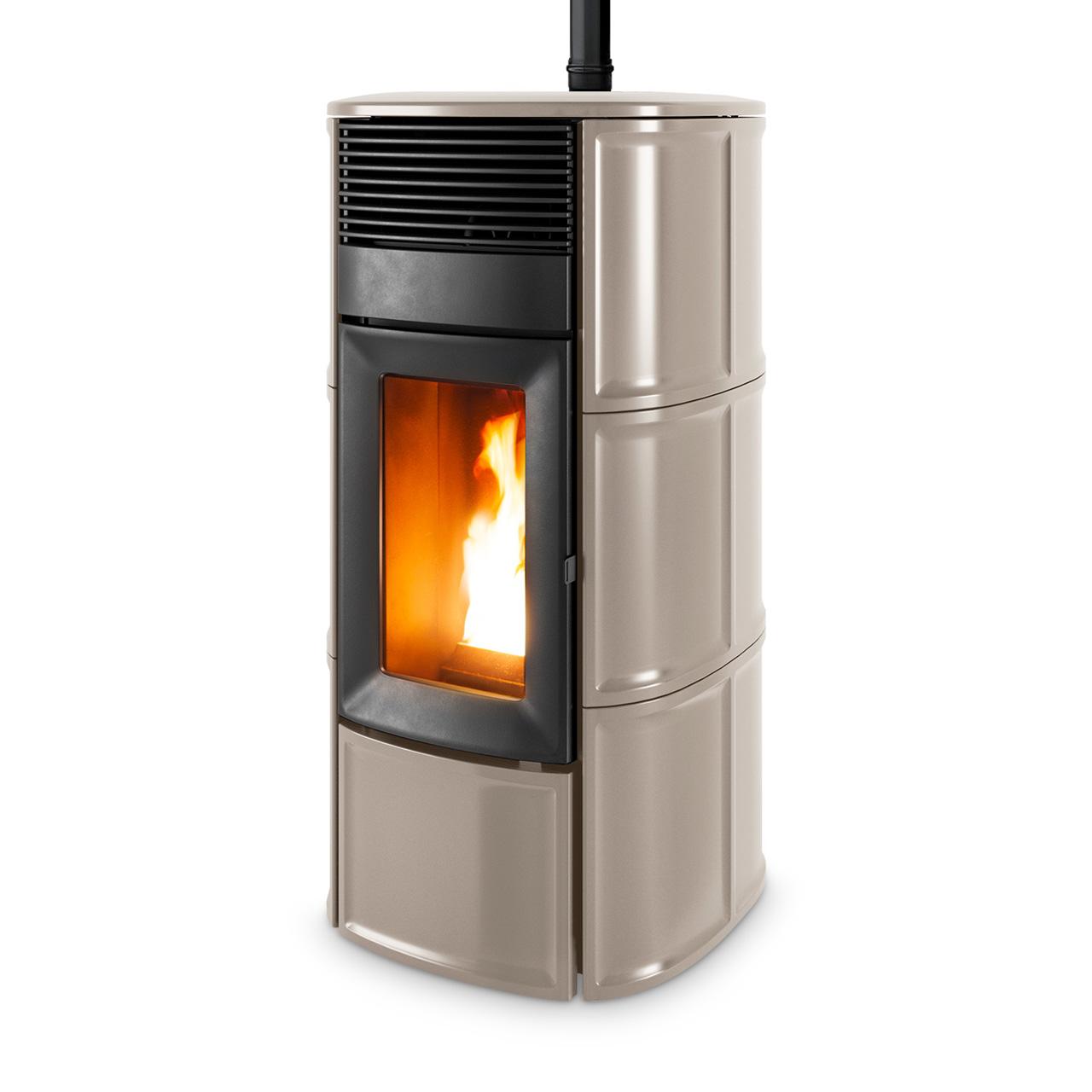 Pelletofen MCZ Suite Air 10 UP! 10 kW - Ausführung: 113 Warm Grey ceramic