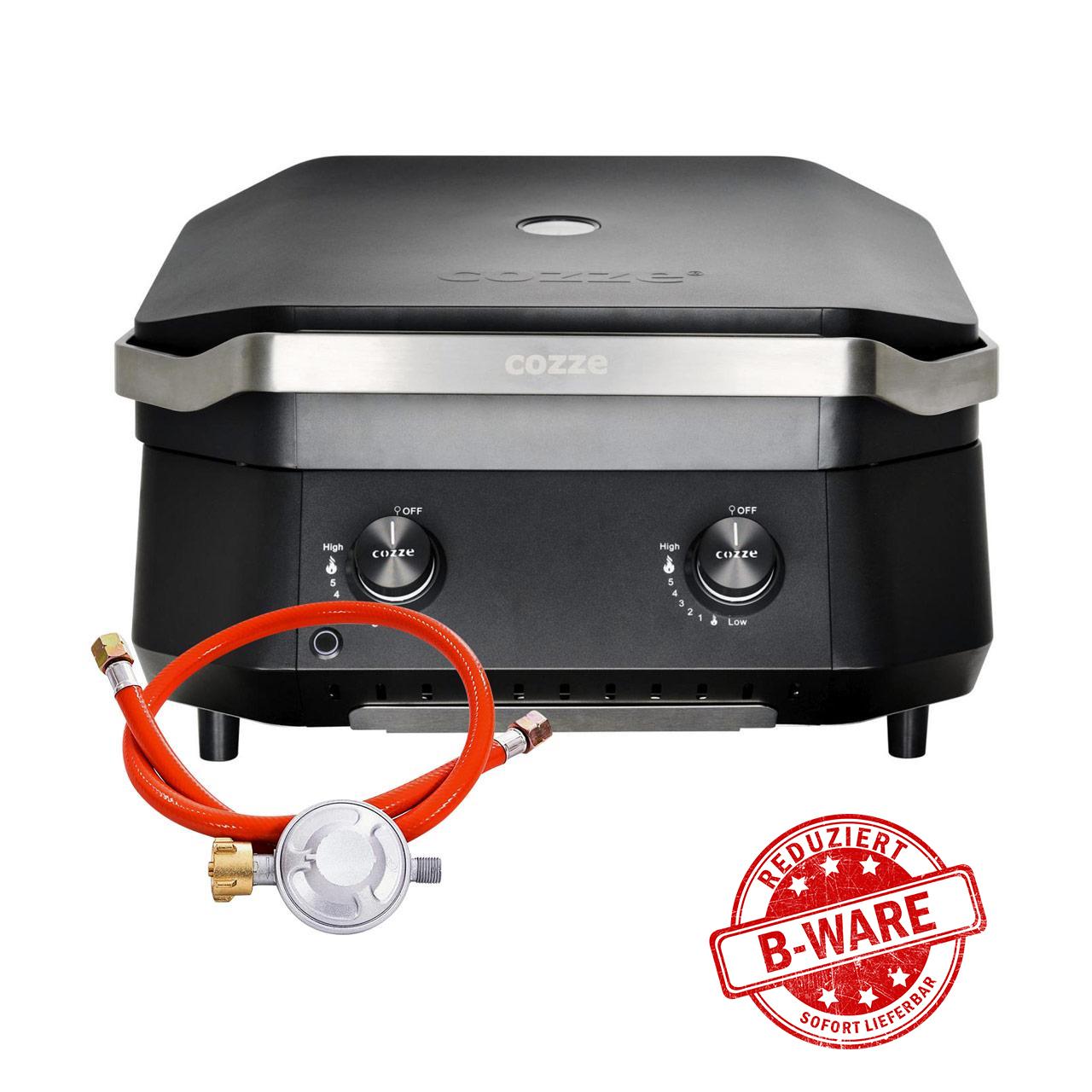 B-Ware - Cozze Gas Plancha 500 Grill 5 kW, 50 mbar inkl. Regler & Schlauch