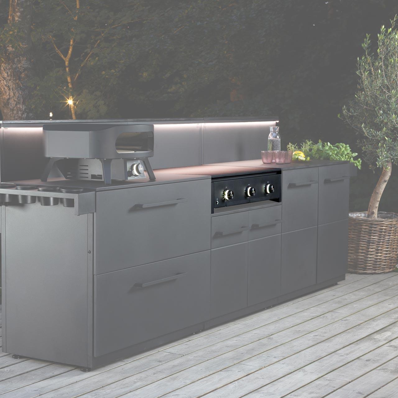 Plancha Grill Cozze Combo 900 mit Infrarot Steakstation
