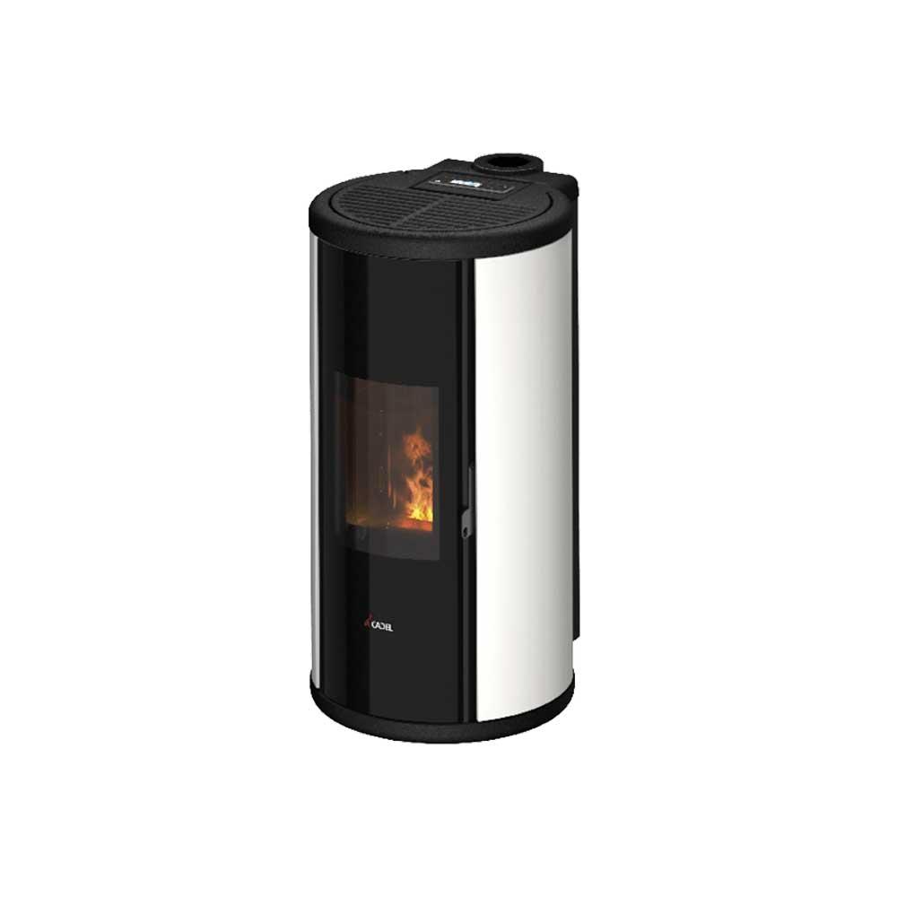 Pelletofen Cadel Sound 5 Up-Twin 5,5 kW - Ausführung: Weiß