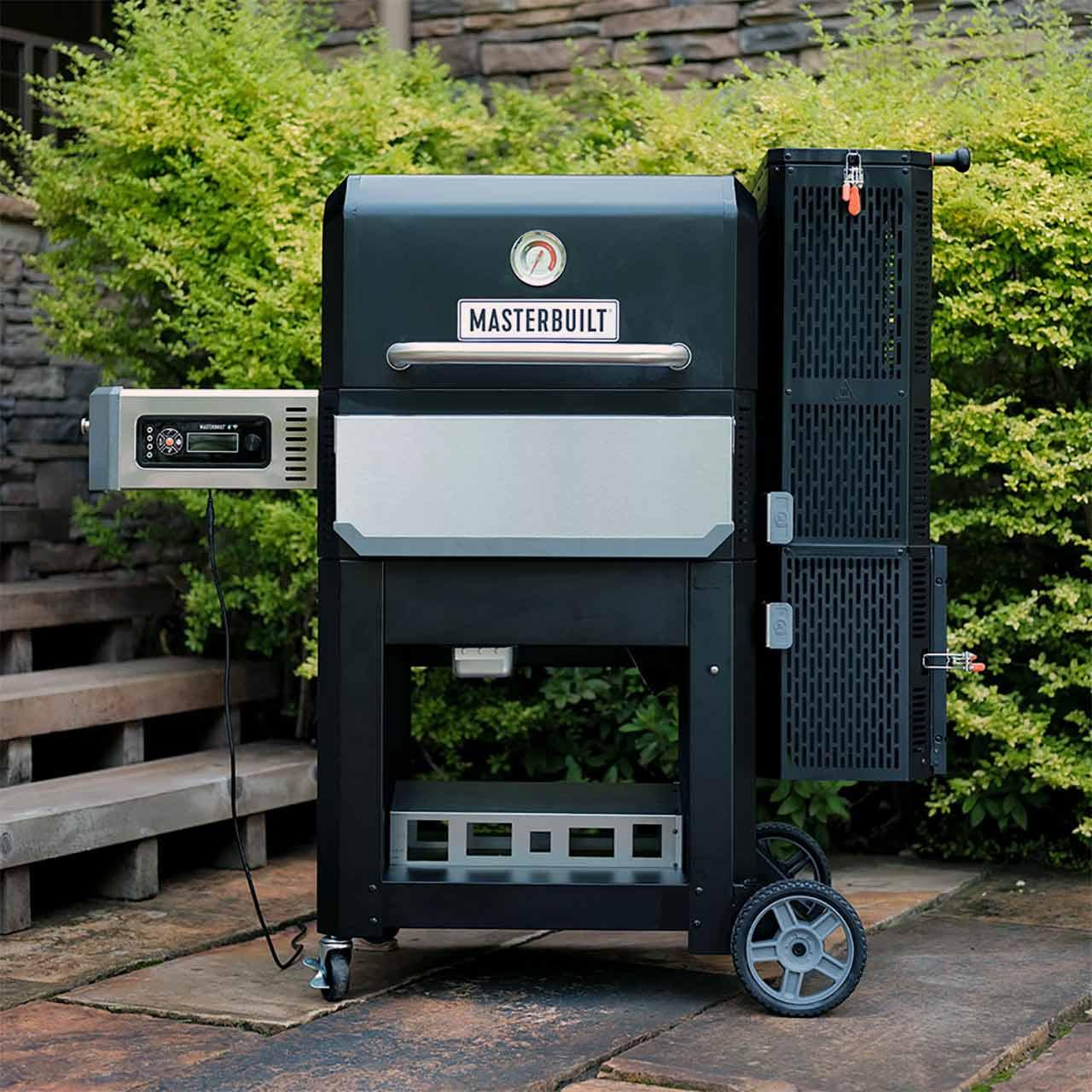 Digitaler Holzkohlegrill und Smoker Masterbuilt Gravity Series 800 Starter-Set inkl. Holzkohle 7 kg