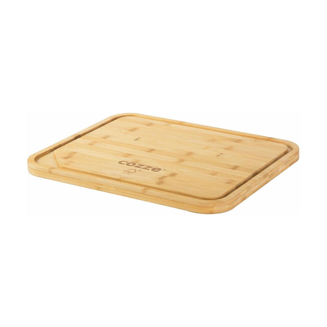 Pizzaofen-Zubehör Cozze Pizzabrett Rechteckig 43x35 cm, Bambus Schneidebrett