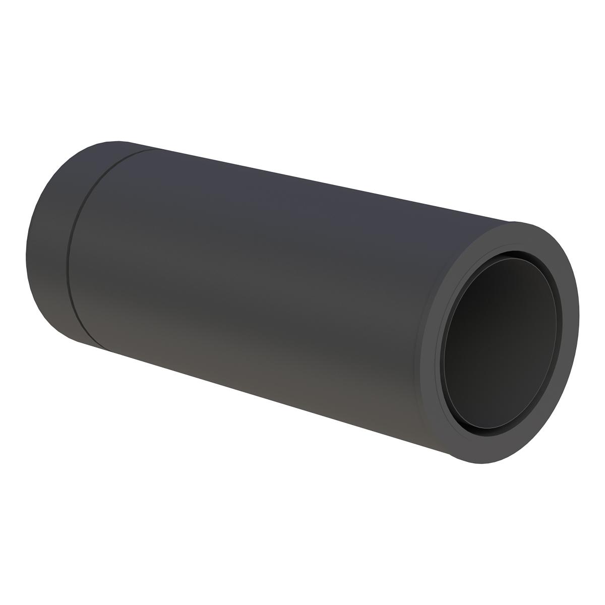 Jeremias DW-BLACK Längenelement 500mm mit integriertem FERRO Wandfutter - für Schornstein-Innendurchmesser: 150mm