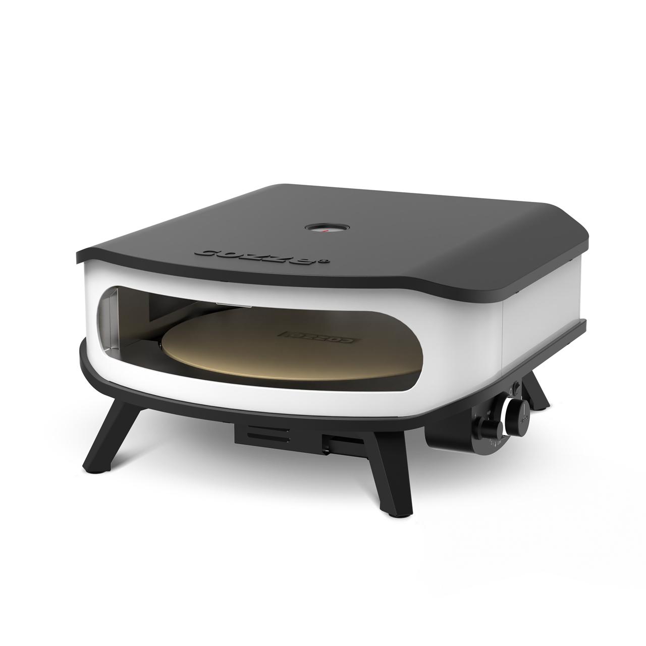 Gas Pizzaofen Cozze 17 Zoll mit rotierendem Pizzastein, Thermometer & Hitzeschild