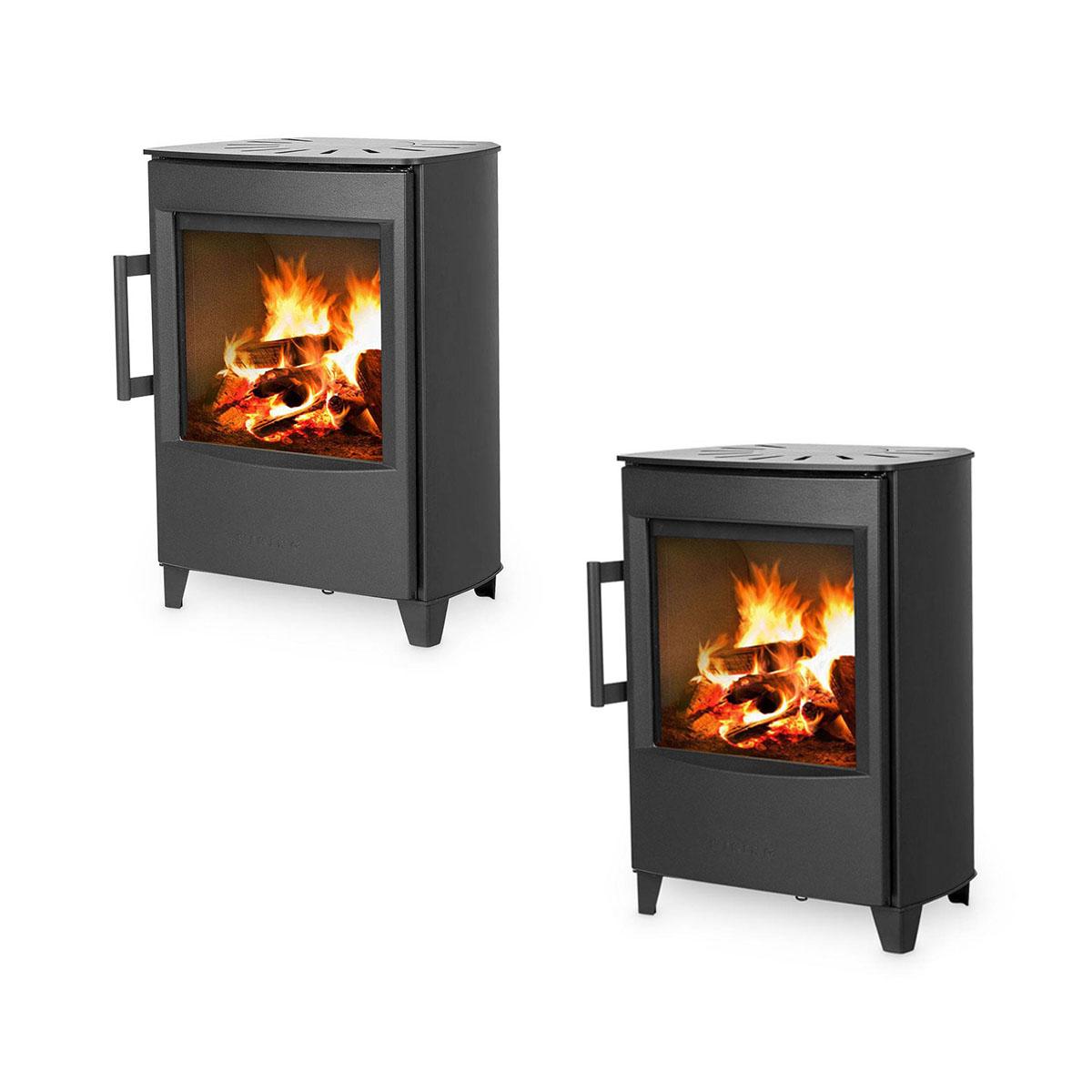 Kaminofen Wiking Mini 2 mit kurzen Beinen 4,5 kW