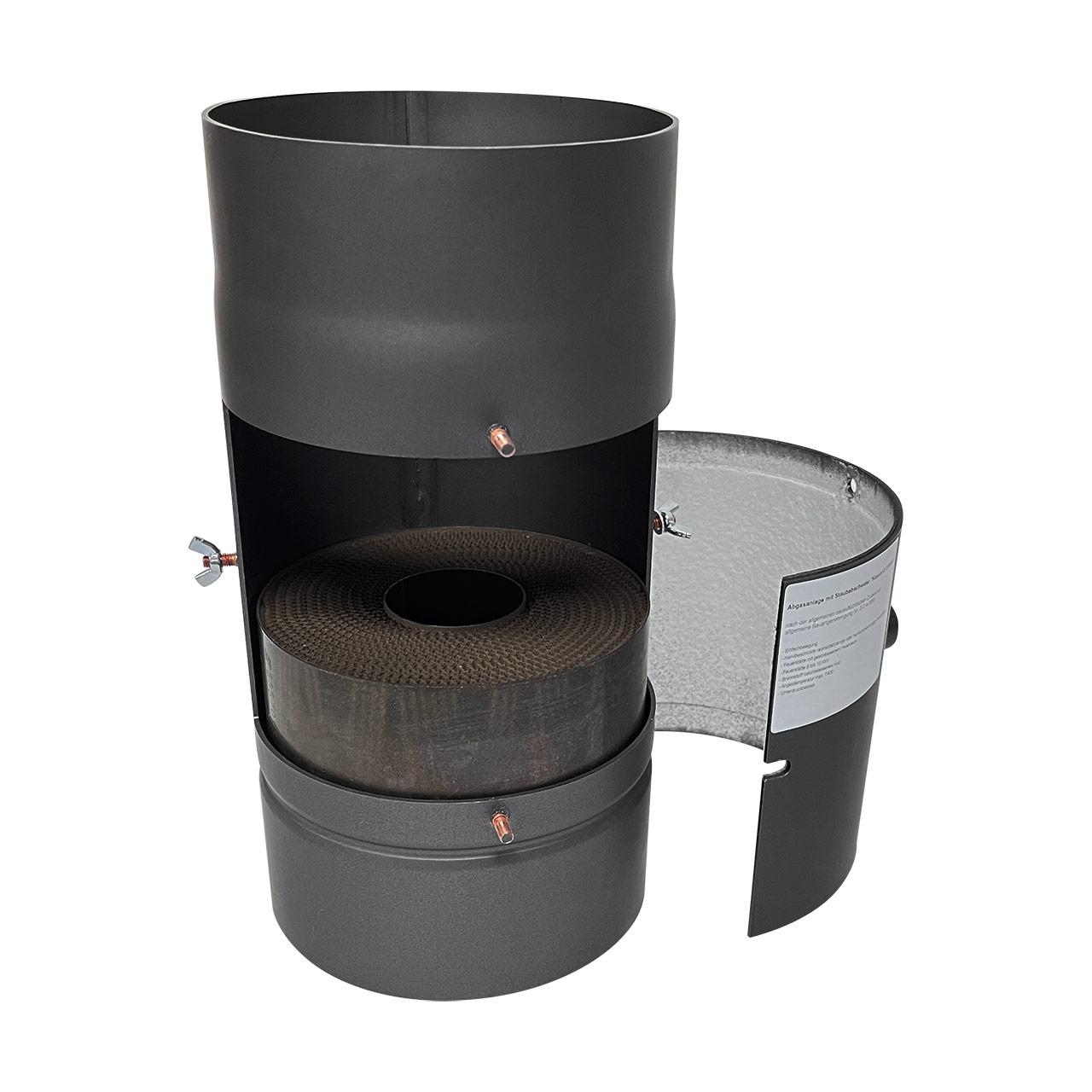 Ofenrohr Katalysator KaminFilterKat DN 150 mm Schwarz, Feinstaubfilter