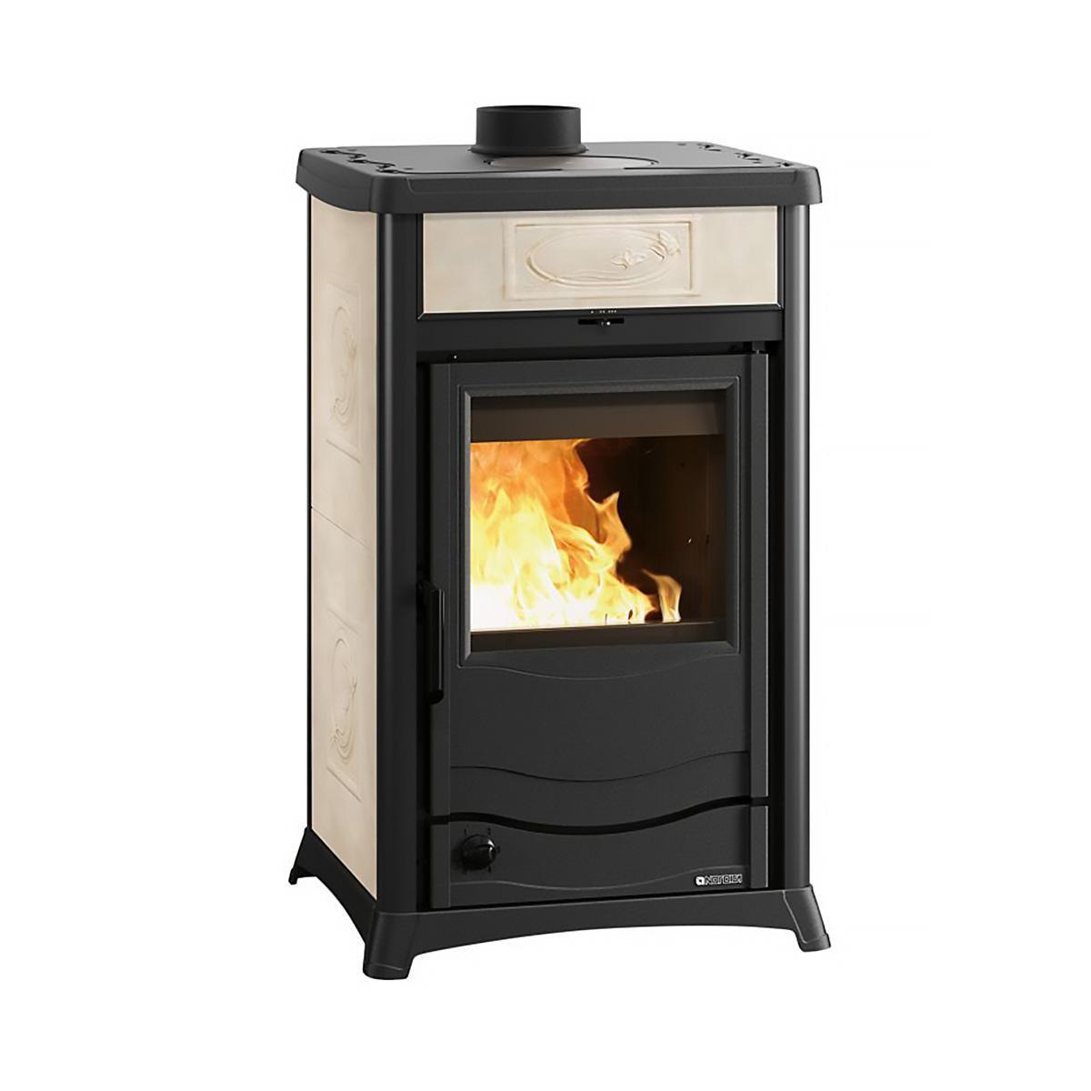 Kaminofen wasserführend La Nordica Termorossella Plus DSA.16 11 kW - Ausführung: Ceramica Panna