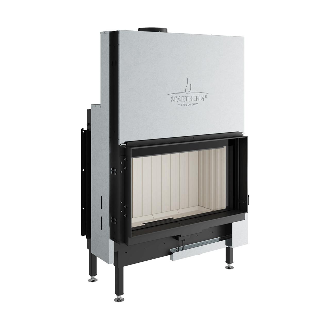 Kamineinsatz Spartherm Premium V-1V-87h 9,5 kW - Abgasanschluss: Ø 200 mm - Feuerraumauskleidung: Elfenbein