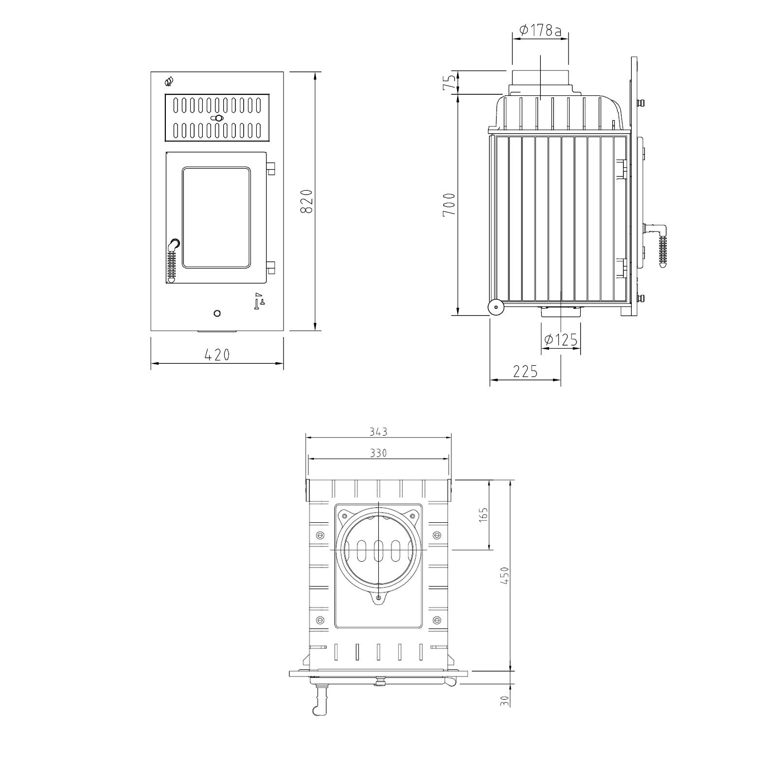 Heizeinsatz Schmid SH 8 G mit 8 kW