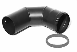 Rohrbogen 90° (für die Installation mit hinterem Abgang erforderlich!)