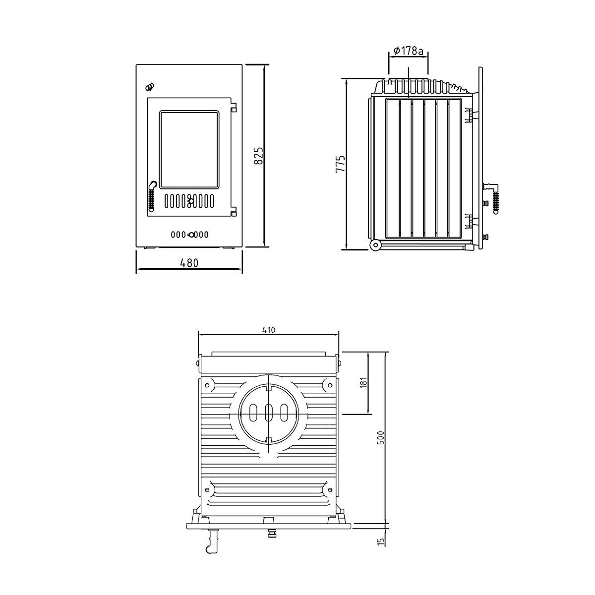 Heizeinsatz Schmid SH 9 D mit 9 kW