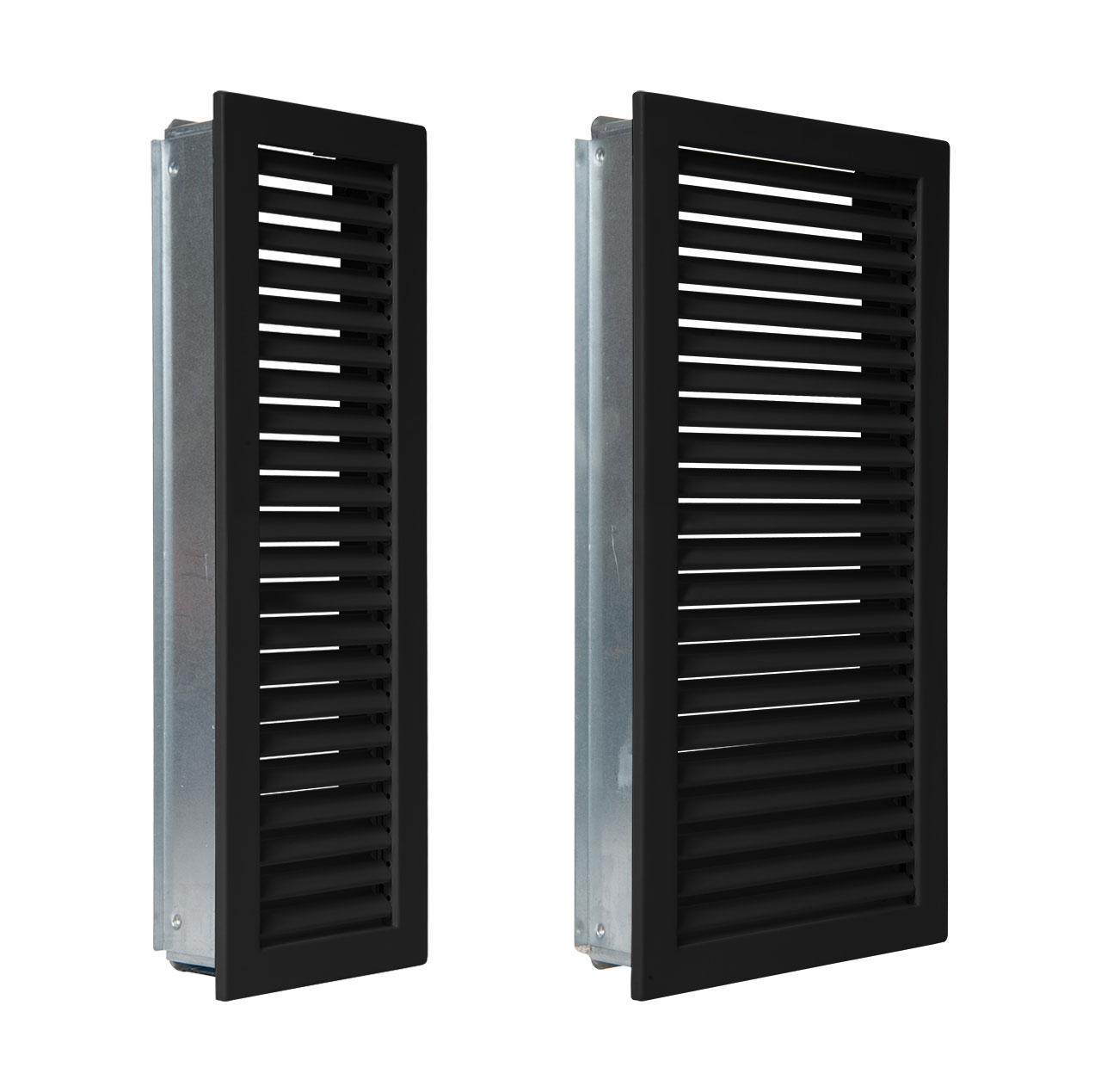 Lüftungsgitter CB-Tec Kaltluftgitter Hochkant Schwarz