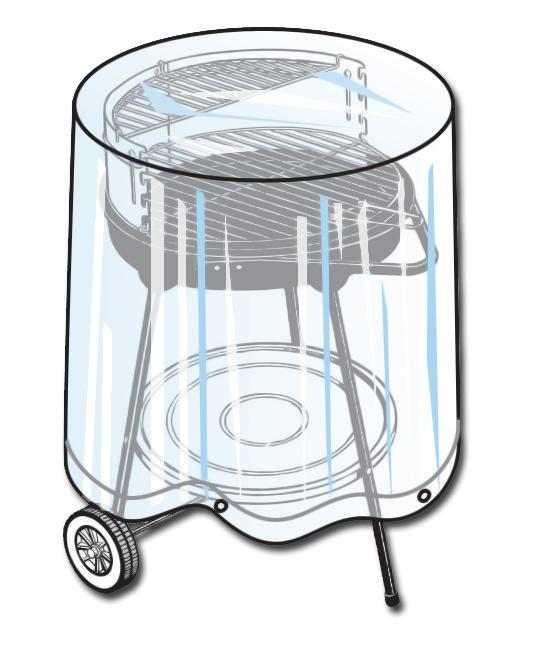 Grillzubehör Landmann Grillabdeckung d 70 x 90 cm Polyester