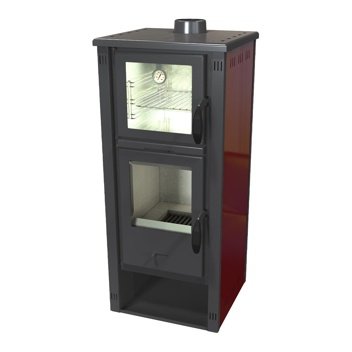 Kaminofen Bella Thalia Pella SG 5,4 kW - Korpus: Schwarz / Bordeaux