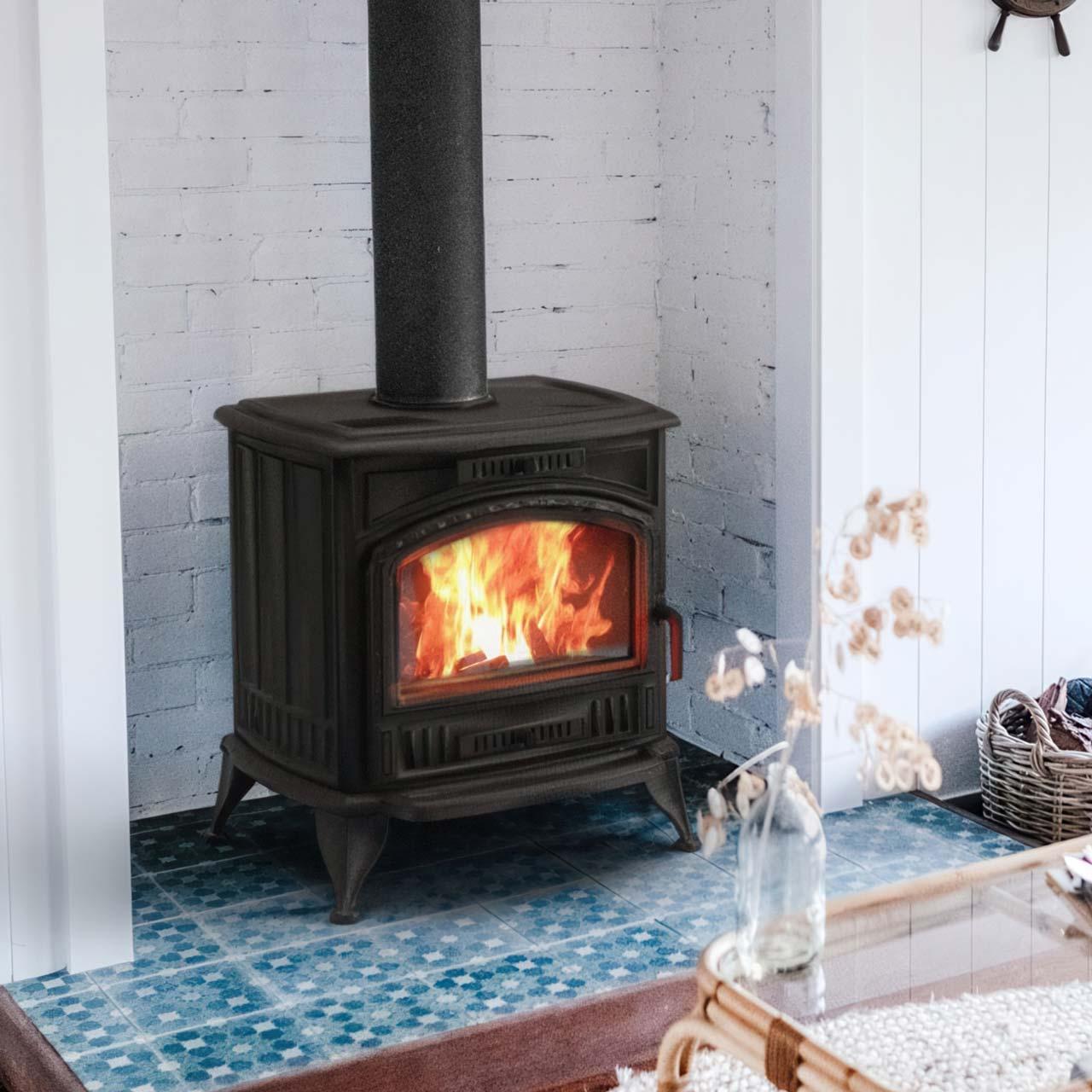 Kaminofen Kratki Koza K6 Eco 6,5 kW - Ausführung Rauchrohranschluss: 130 mm