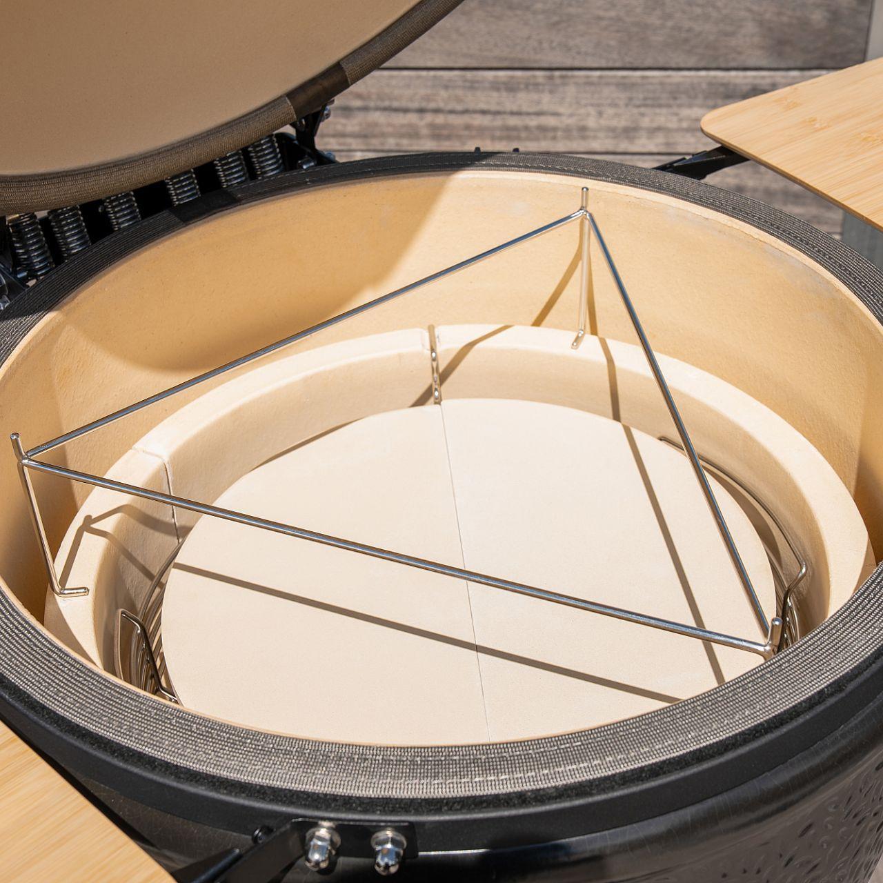Outdoorchef Heat Outdoorküche 3-teilig: EGG 460 H, Blazing-/Cooking Zone X-245 & Caso BBQ Cooler inkl. Granit-Arbeitsplatte