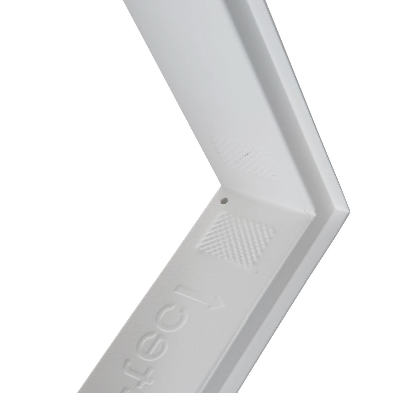 Lüftungsgitter CB-Tec Kaltluftgitter hochkant putzbündig Weiß - Ausführung: 15x45cm