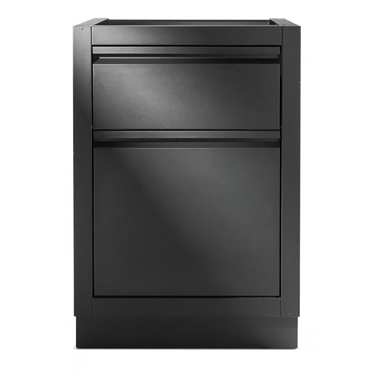 Outdoorküche Napoleon Oasis Mülleimerschrank mit Küchenrollenhalter mattschwarz