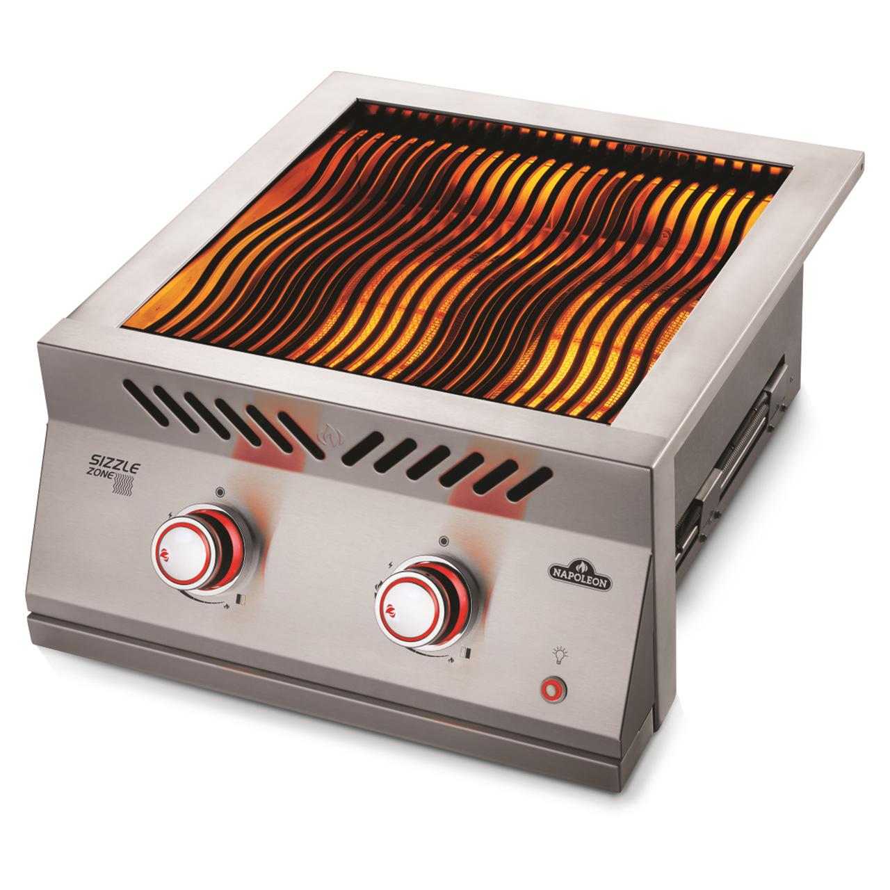 Napoleon 700-Series 18 Zoll, Einbau SIZZLE ZONE BIB18IRPSS-CE, Edelstahl, groß