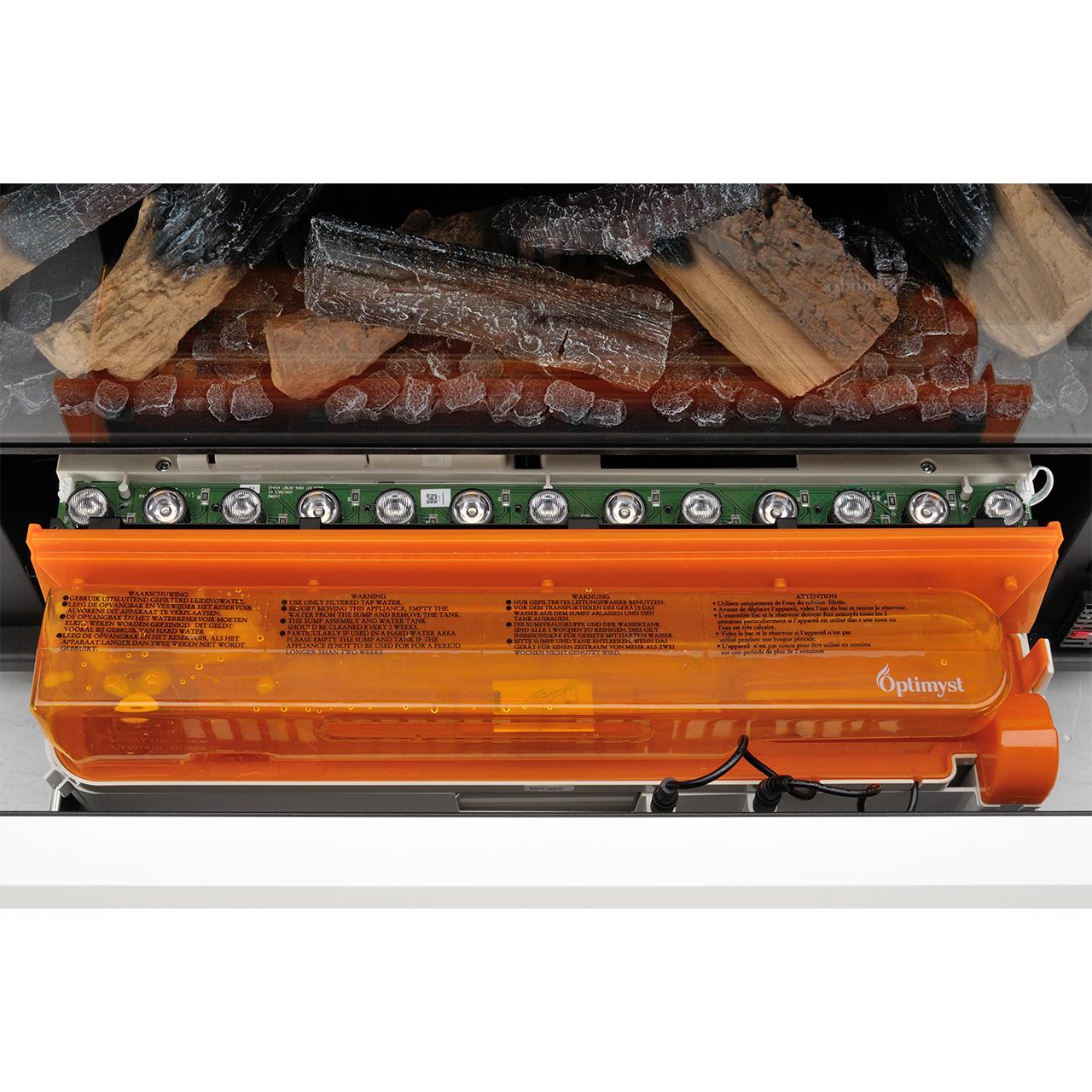 Dimplex 3 Step Multi Optimyst Elektrokamin - 3-seitiger Design Einbaukamin mit realistischem Wasserdampf-Flammenbild & App-Steuerung